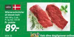 Bilka Wienerschnitzler af dansk kalv, DKK 89 tilbud