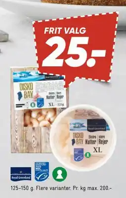 Bilka Grønlandske rejer, DKK 25 tilbud