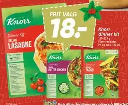 Bilka Knorr dinner kit, DKK 18 tilbud