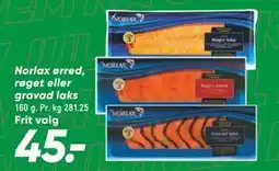 Bilka Norlax ørred, røget eller gravad laks, DKK 45 tilbud