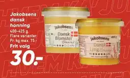 Bilka Jakobsens dansk honning, DKK 30 tilbud