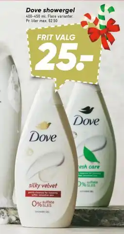 Bilka Dove showergel, DKK 25 tilbud