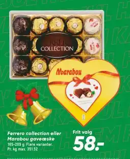Bilka Ferrero collection eller Marabou gaveæske, DKK 58 tilbud