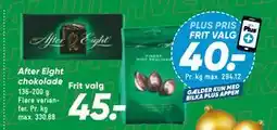 Bilka After Eight chokolade, DKK 45, App-pris tilbud