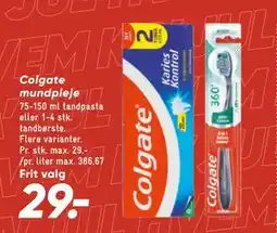 Bilka Colgate mundpleje, DKK 29 tilbud