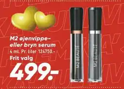 Bilka M2 øjenvippe- eller bryn serum, DKK 499 tilbud