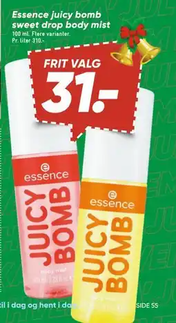 Bilka Essence juicy bomb sweet drop body mist, DKK 31 tilbud