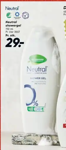 Bilka Neutral showergel, DKK 29 tilbud