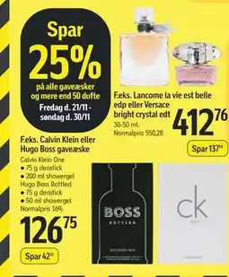 Føtex Spar 25% på alle gaveæsker og mere end 50 dufte tilbud