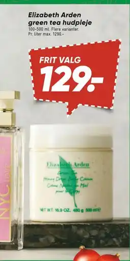 Bilka Elizabeth Arden green tea hudpleje, DKK 129 tilbud