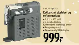 Føtex Køkkenchef slush ice- og softicemaskine tilbud