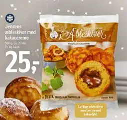 Føtex Jensens æbleskiver med kakaocreme, DKK 25 tilbud