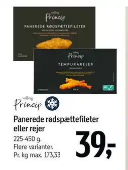 Føtex Panerede rødspættefileter eller rejer, DKK 39 tilbud