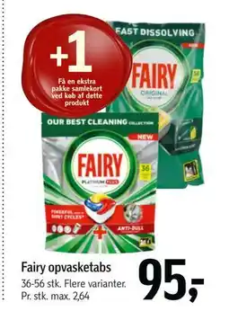 Føtex Fairy opvasketabs, DKK 95 tilbud