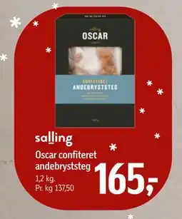 Føtex Oscar confiteret andebryststeg, DKK 165 tilbud