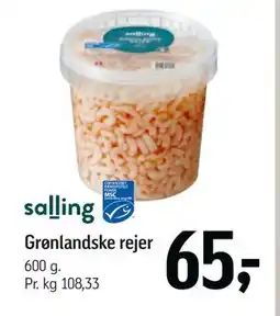 Føtex Grønlandske rejer, DKK 65 tilbud