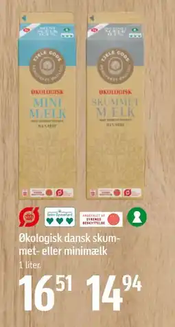 Føtex Økologisk dansk skummet- eller minimælk tilbud
