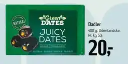 Føtex Dadler, DKK 20 tilbud