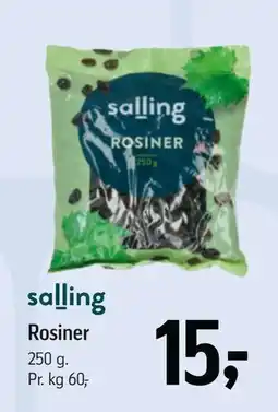 Føtex Rosiner, DKK 15 tilbud