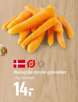 Føtex Økologiske danske gulerødder, DKK 14 tilbud