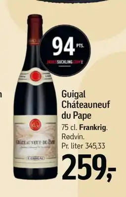 Føtex Guigal Cháteauneuf du Pape, DKK 259 tilbud