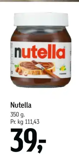 Føtex Nutella, DKK 39 tilbud