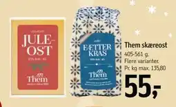 Føtex Them skæreost, DKK 55 tilbud
