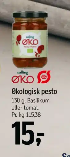 Føtex Økologisk pesto, DKK 15 tilbud