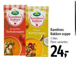 Føtex Karolines Køkken suppe, DKK 24 tilbud