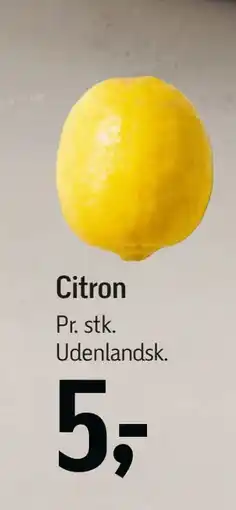 Føtex Citron, DKK 5 tilbud