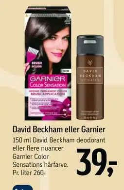Føtex David Beckham eller Garnier, DKK 39 tilbud