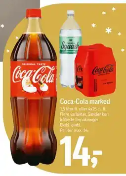 Føtex Coca-Cola marked, DKK 14 tilbud
