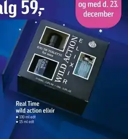 Føtex Real Time wild action elixir, DKK 59 tilbud