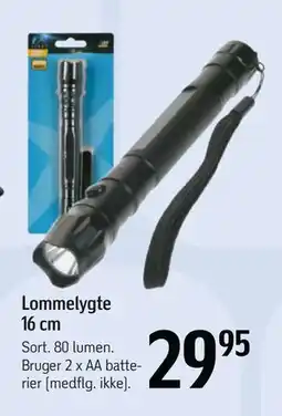 Føtex Lommelygte 16 cm, DKK 29.95 tilbud