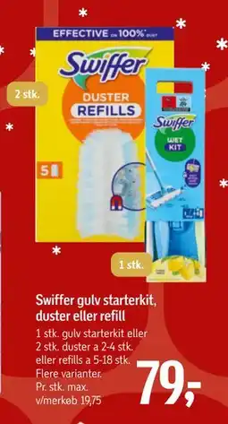 Føtex Swiffer gulv starterkit, duster eller refill, DKK 79 tilbud