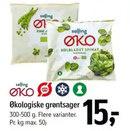 Føtex Økologiske grøntsager, DKK 15 tilbud
