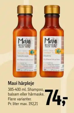 Føtex Maui hårpleje, DKK 74 tilbud
