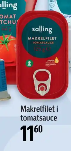 Føtex Makrelfilet i tomatsauce, DKK 11.6 tilbud
