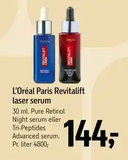 Føtex L’Oréal Paris Revitalift laser serum, DKK 144 tilbud