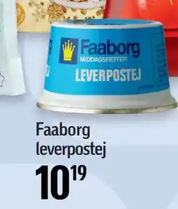 Føtex Faaborg leverpostej, DKK 10.19 tilbud