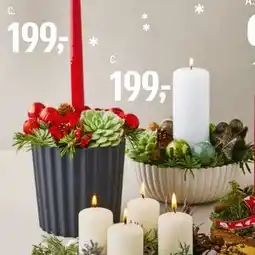 Føtex Juledekoration med lys og pynt, DKK 199 tilbud
