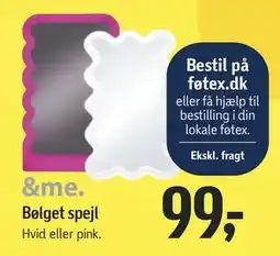 Føtex Bølget spejl, DKK 99 tilbud