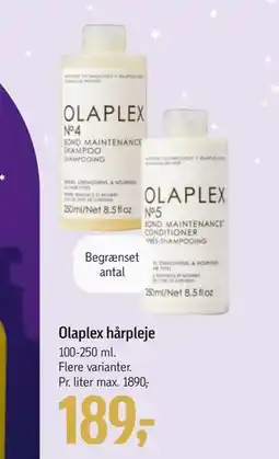 Føtex Olaplex hårpleje, DKK 189 tilbud
