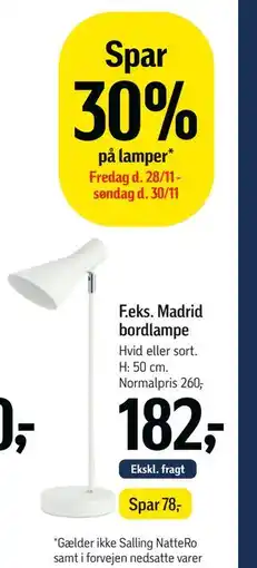 Føtex Spar 30% på lamper tilbud