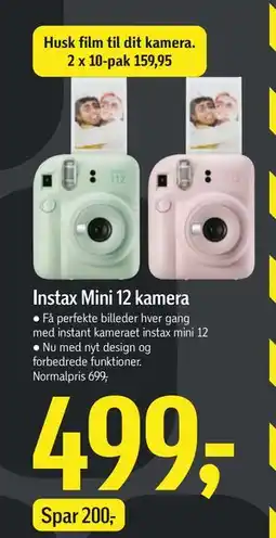 Føtex Instax Mini 12 kamera, DKK 499 tilbud