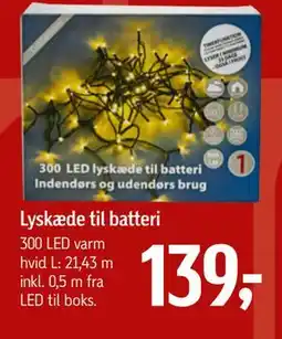 Føtex Lyskæde til batteri, DKK 139 tilbud