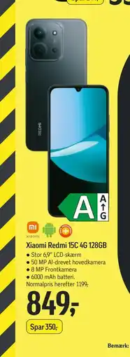 Føtex Xiaomi Redmi 15C 4G 128GB, DKK 849 tilbud