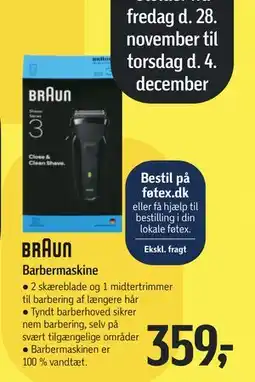 Føtex Barbermaskine, DKK 359 tilbud