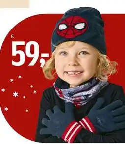Føtex Hue og handske sæt eller halsedisse med kendte figurer, DKK 59 tilbud