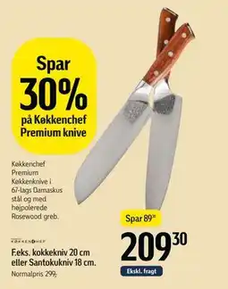 Føtex Spar 30% på Køkkenchef Premium knive tilbud
